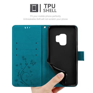 Samsung Galaxy S9 Pungetui Cover Case (Blå)