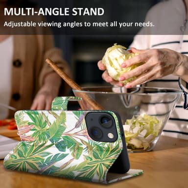 iPhone 13 MINI Pungetui Cover Case (Grøn)