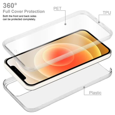 Cover iPhone 12 MINI Etui Case (Gennemsigtig)