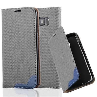 Samsung Galaxy S7 EDGE Pungetui Cover Case (Grå)