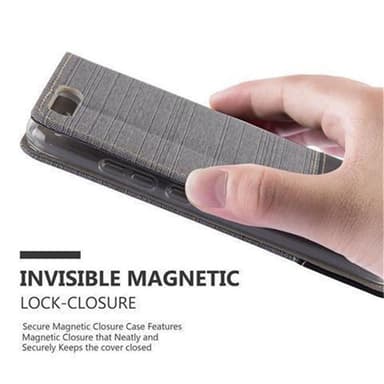 Huawei P10 Pungetui Cover Case (Grå)