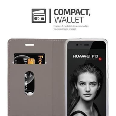 Huawei P10 Pungetui Cover Case (Grå)