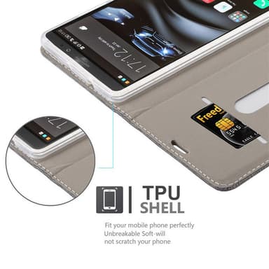 Huawei MATE 8 Pungetui Cover Case (Grå)