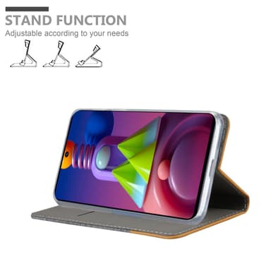 Samsung Galaxy M51 Pungetui Cover Case (Grå)