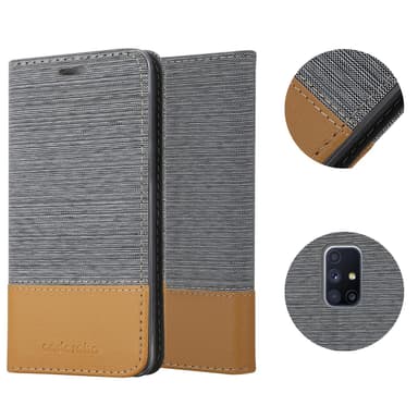 Samsung Galaxy M51 Pungetui Cover Case (Grå)