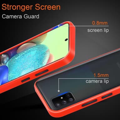 Samsung Galaxy A71 5G Etui Case Cover (Gennemsigtig)