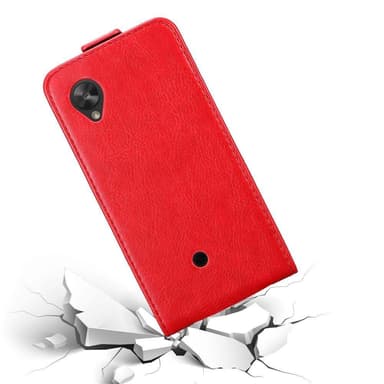 LG Google NEXUS 5 Pungetui Flip Cover (Rød)