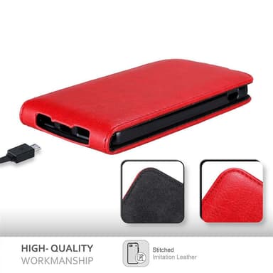 LG Google NEXUS 5 Pungetui Flip Cover (Rød)