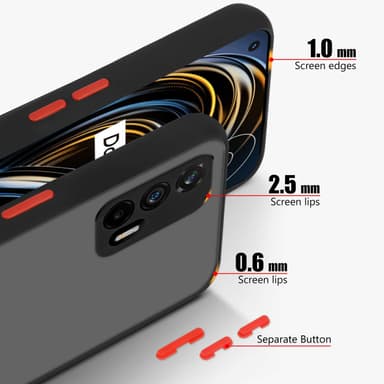 Realme GT / GT Neo 2T / Q3 PRO Etui Case Cover (Sort)