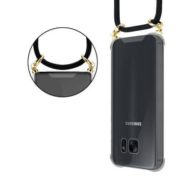 Samsung Galaxy S7 EDGE Etui Cover Kæde (Sort)