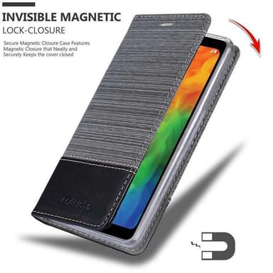 LG Q7 / Q7a / Q7+ Pungetui Cover Case (Grå)