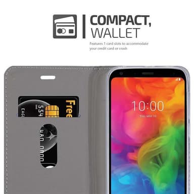 LG Q7 / Q7a / Q7+ Pungetui Cover Case (Grå)