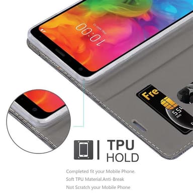 LG Q7 / Q7a / Q7+ Pungetui Cover Case (Grå)