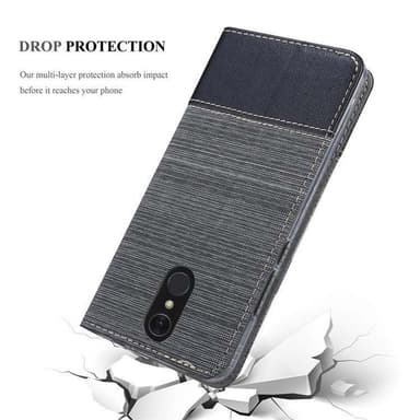 LG Q7 / Q7a / Q7+ Pungetui Cover Case (Grå)