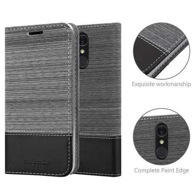 LG Q7 / Q7a / Q7+ Pungetui Cover Case (Grå)