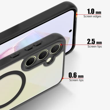 Samsung A35 5G Cover Etui kompatibel Magsafe (Sort)