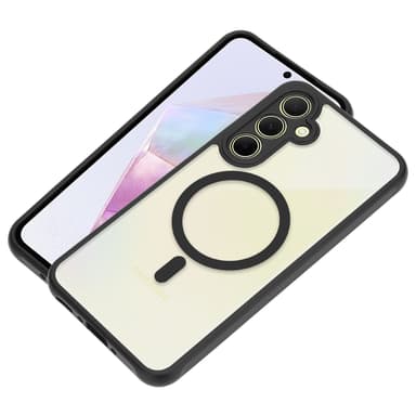 Samsung A35 5G Cover Etui kompatibel Magsafe (Sort)