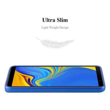 Samsung Galaxy A7 2018 Cover Etui Case (Blå)