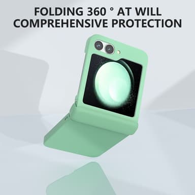 SKALO Samsung Z Flip6 Ultratynd Skin-touch Fold Cover - Turkis
