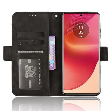 SKALO Motorola Edge 50 Fusion 6-RUM Pungetaske - Sort