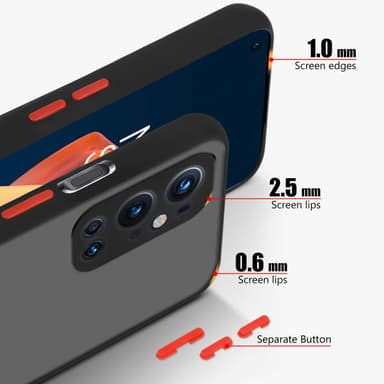 OnePlus 9 PRO Etui Case Cover (Sort)