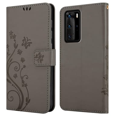 Huawei P40 PRO / P40 PRO+ Pungetui Cover Case (Grå)