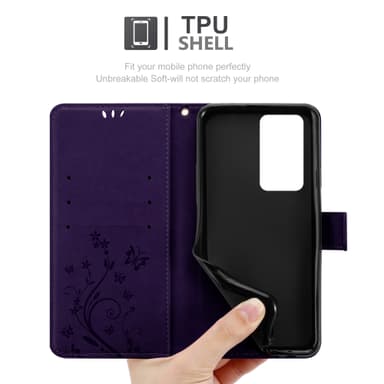 Huawei P40 PRO / P40 PRO+ Pungetui Cover Case (Lilla)