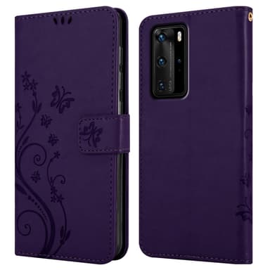 Huawei P40 PRO / P40 PRO+ Pungetui Cover Case (Lilla)