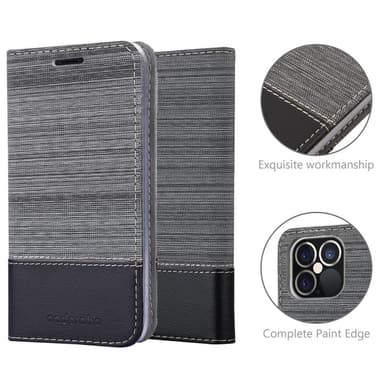 iPhone 12 PRO MAX Pungetui Cover Case (Grå)
