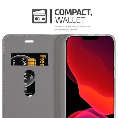 iPhone 12 PRO MAX Pungetui Cover Case (Grå)