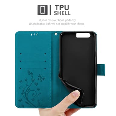 Honor 9 Pungetui Cover Case (Blå)