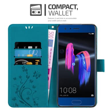 Honor 9 Pungetui Cover Case (Blå)