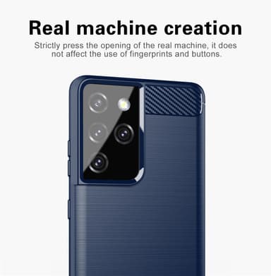 Samsung Galaxy S21 ULTRA Cover TPU Etui (Blå)