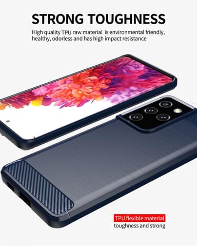 Samsung Galaxy S21 ULTRA Cover TPU Etui (Blå)