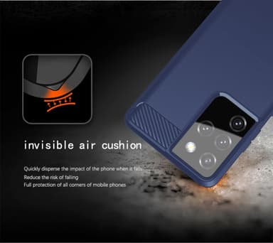 Samsung Galaxy S21 ULTRA Cover TPU Etui (Blå)