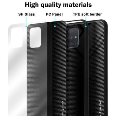Cover Samsung Galaxy A71 4G Etui Case (Sort)