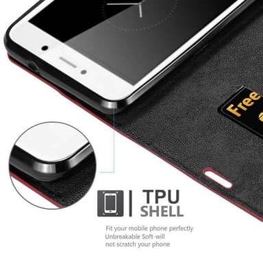 Huawei Enjoy 7 PLUS Cover Etui Case (Rød)