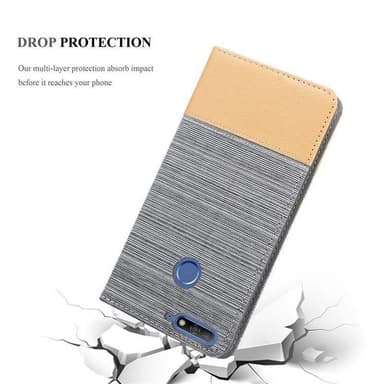 Huawei Y6 PRIME Pungetui Cover Case (Grå)