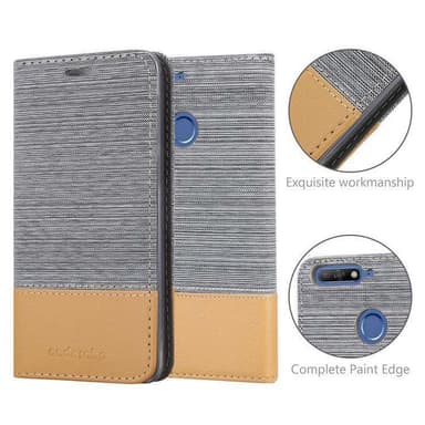 Huawei Y6 PRIME Pungetui Cover Case (Grå)