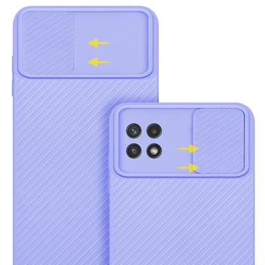 Samsung Galaxy A22 5G Cover Etui Case (Lilla)