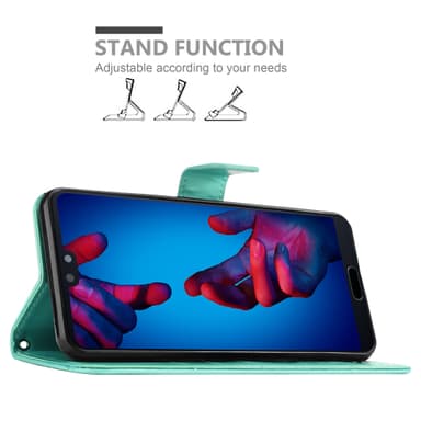 Huawei P20 Pungetui Cover Case (Turkis)