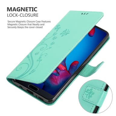 Huawei P20 Pungetui Cover Case (Turkis)