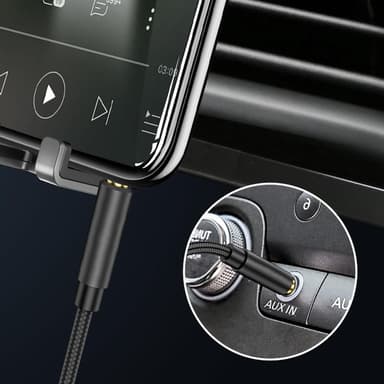 Aux-kabel 3,5 mm lydkabel 2m Stereo jack-kabel