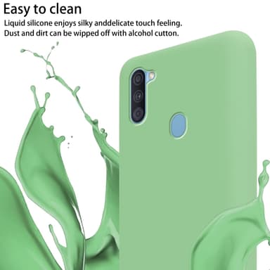 Samsung Galaxy A11 / M11 Etui Cover Kæde (Grøn)