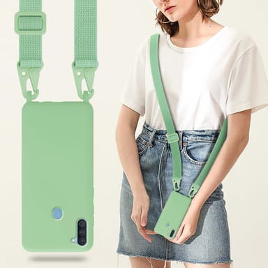 Samsung Galaxy A11 / M11 Etui Cover Kæde (Grøn)