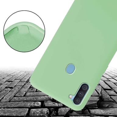 Samsung Galaxy A11 / M11 Etui Cover Kæde (Grøn)