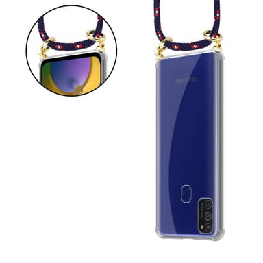 Samsung Galaxy M21 / M30s Etui Cover Kæde (Blå)