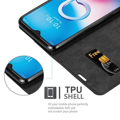 Alcatel 3L 2020 Cover Etui Case (Sort)