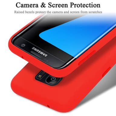 Samsung Galaxy S7 EDGE Cover Etui Case (Rød)