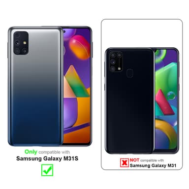 Samsung Galaxy M31s Pungetui Cover Case (Blå)